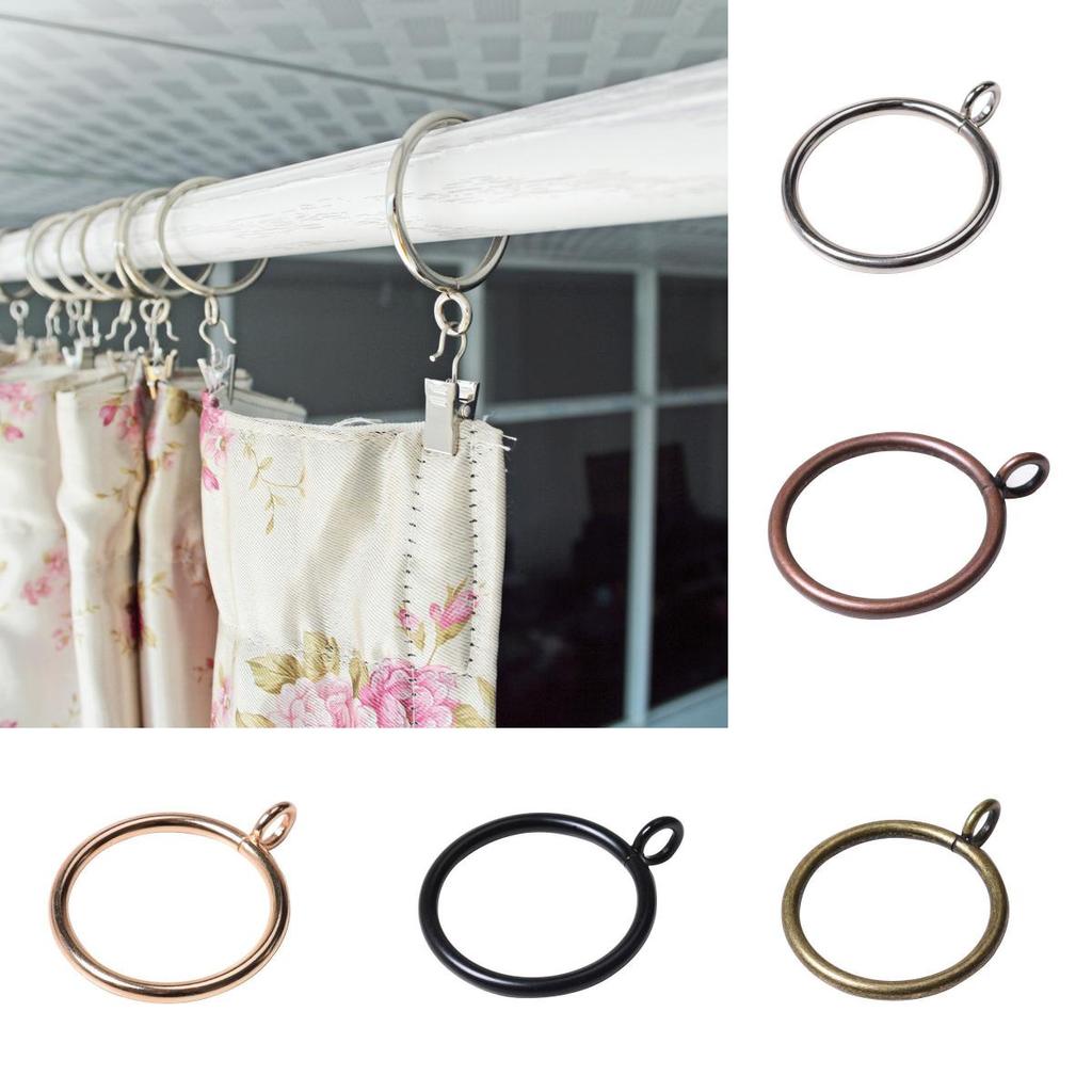 Modern Minimalist Metal Curtain Rings With Hanging Hooks For Home Decor And Window Treatment