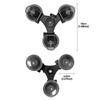 3-Cup Car Suction Cup Holder Strong Mount for GoPro Hero 13 12 11 10 9 8 Insta360 SJCAM AKASO DJI Osmo Action Camera Accessories