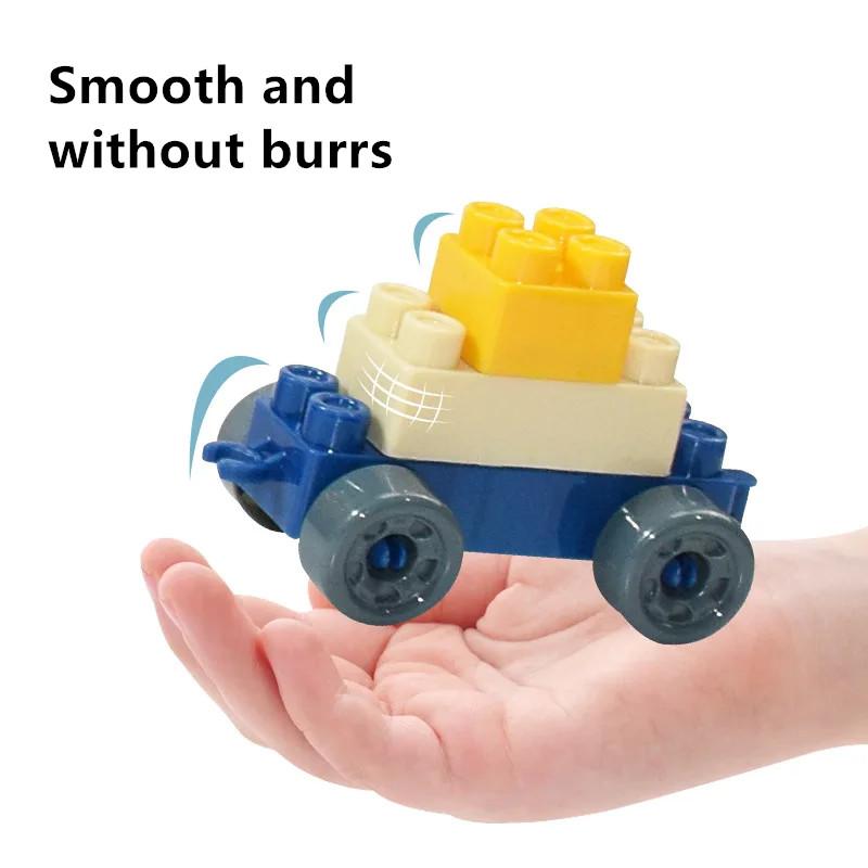 Big Size Building Blocks Puzzle Set DIY Montessori Colorful Creative Bulk Bricks Early Educational Toys for Kids Baby Gift Box