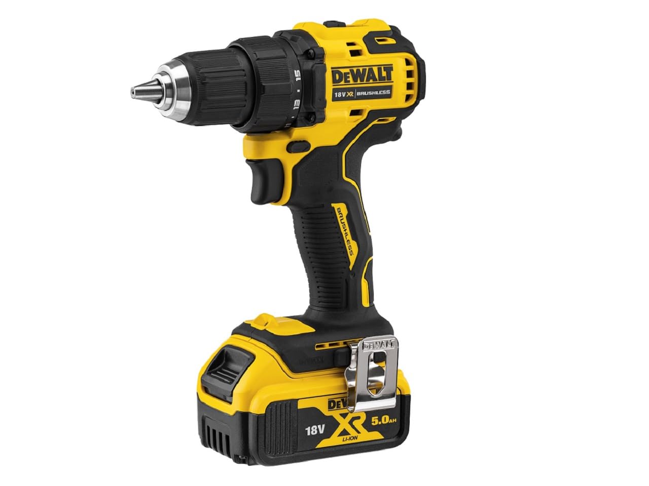 

DeWalt Cordless Drill Power Tool for Drilling and Fastening Compact Series Brushless High 5Ah Charger DCD708P2 Driver, [Online Exclusive] Motor,