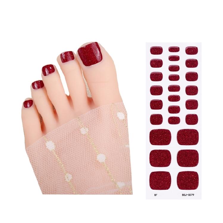 Teennagelstickers Semi-uitgeharde Gel Teennagellak Strips Pedicure Nagels Stickers