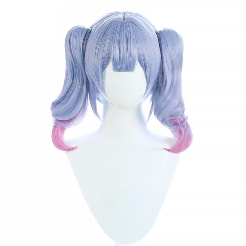 

Hatsune Miku Rabbit Hole Cosplay Wig Heat Resistant Role Play Idol Headwear Heat Resistant Synthetic Halloween Role Play One Size синий