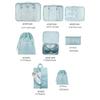 8Pc Foldable Waterproof Storage Bag Three-dimensional Travel Storage Bag Bundle Pocket Home Large Capacity Clothing Storage Bags
