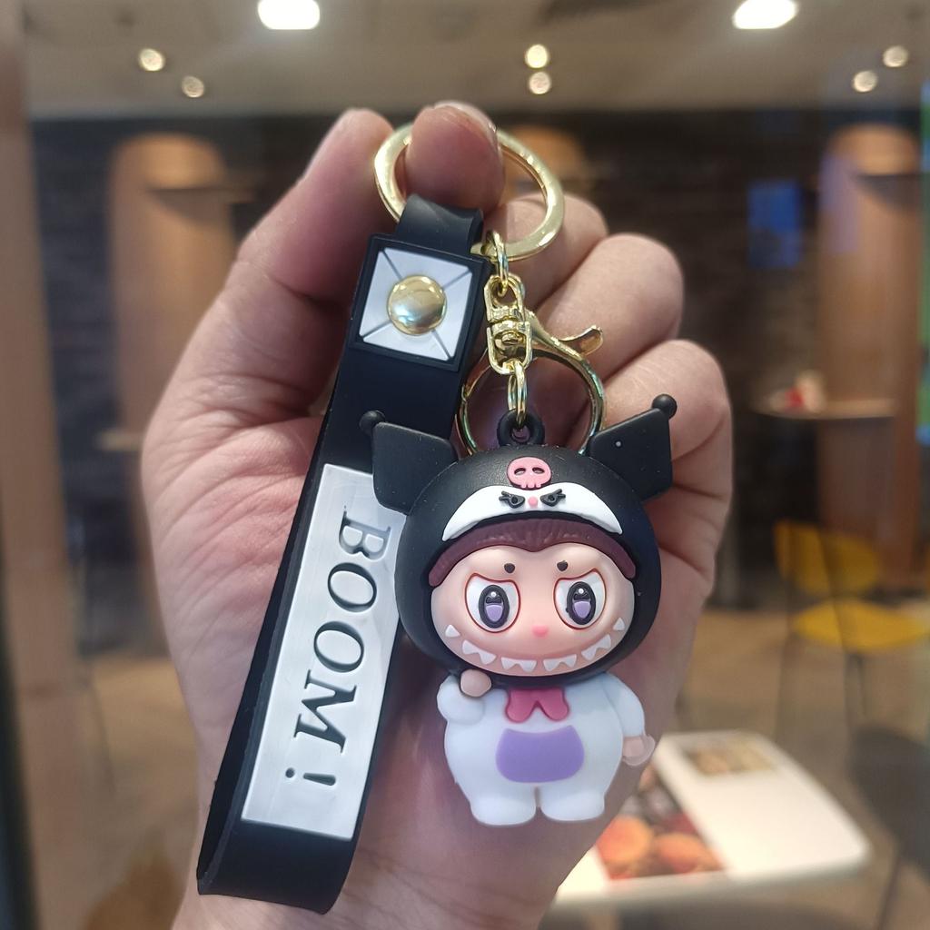 Buck Tooth Sheep Keychain Cute Cartoon Doll Schoolbag Pendant Car Key Chain Gift