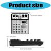4Channel Audios Mixer for Stage Recording Equipment Headphone Monitoring USB Playbacks for Concerts Live Performances