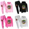 Minecraft Hühner-Jockey Kinder Cartoon Hoodie und Hose Set Aus Baumwolle Für Lässige Winterkleidung