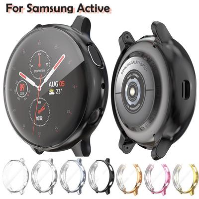 Case for Samsung Galaxy Watch 6 5 4 40mm 44mm Screen Protector TPU All-Around Bumper Protective Cover for Active 2 40/44mm