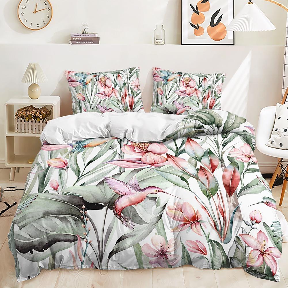 

Пододеяльник 3D Flamingo, комплект постельного белья с рисунком животных, полный размер 2/3, с наволочками для подростков и мальчиков, пододеяльник из полиэстера 2/3 Baby 100x135cm