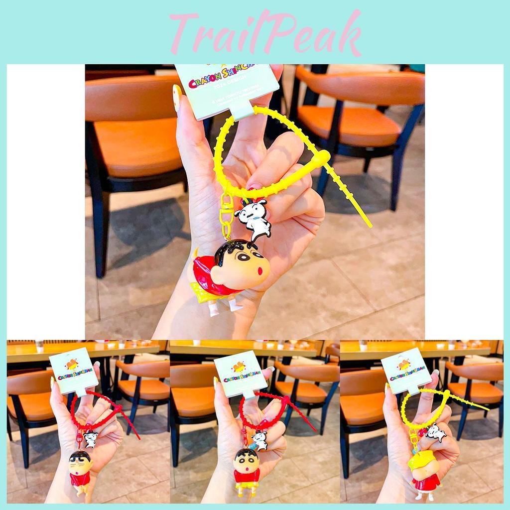 Adorable Pvc Cartoon Crayon Shin-chan Keychain For Kids Birthday Gifts