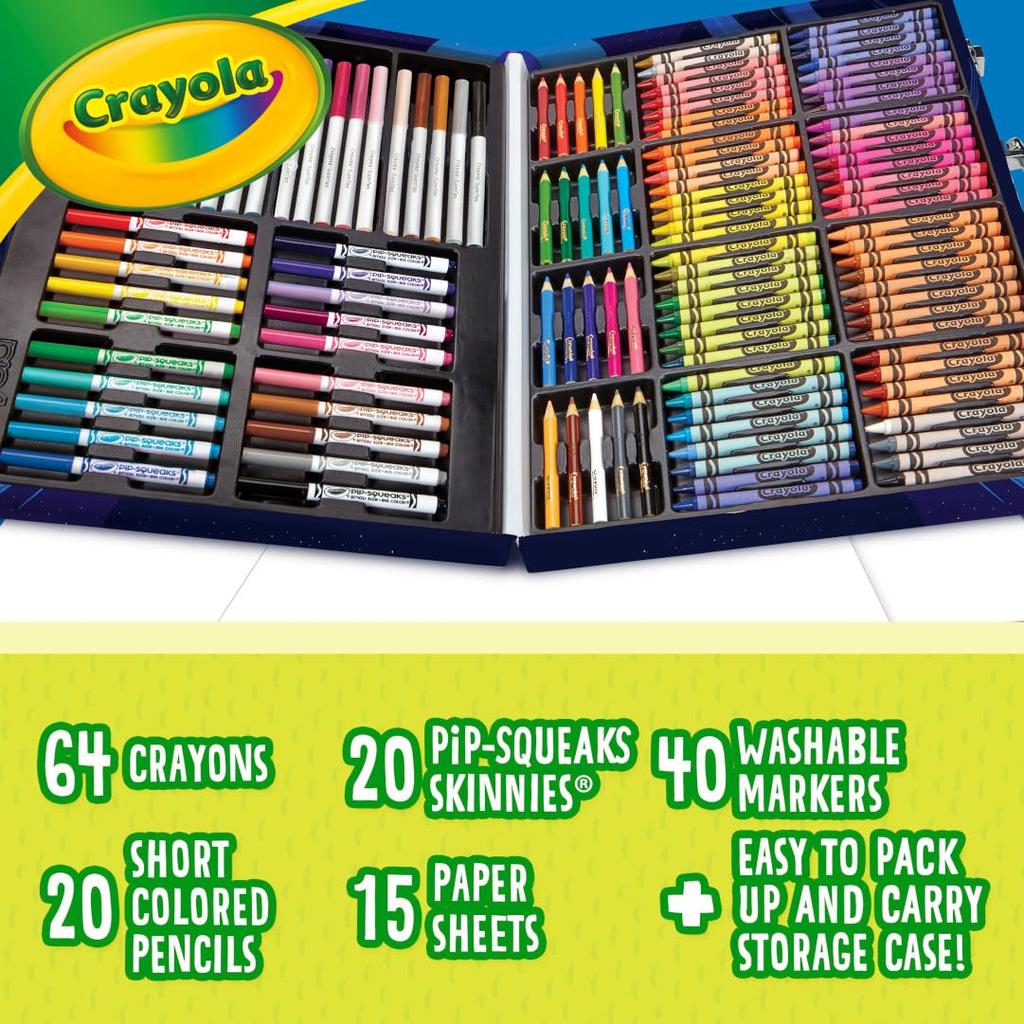 Crayola Drawing Inspiration Art Case Colored Markers 042532 Authentic Crayons, Pencils,