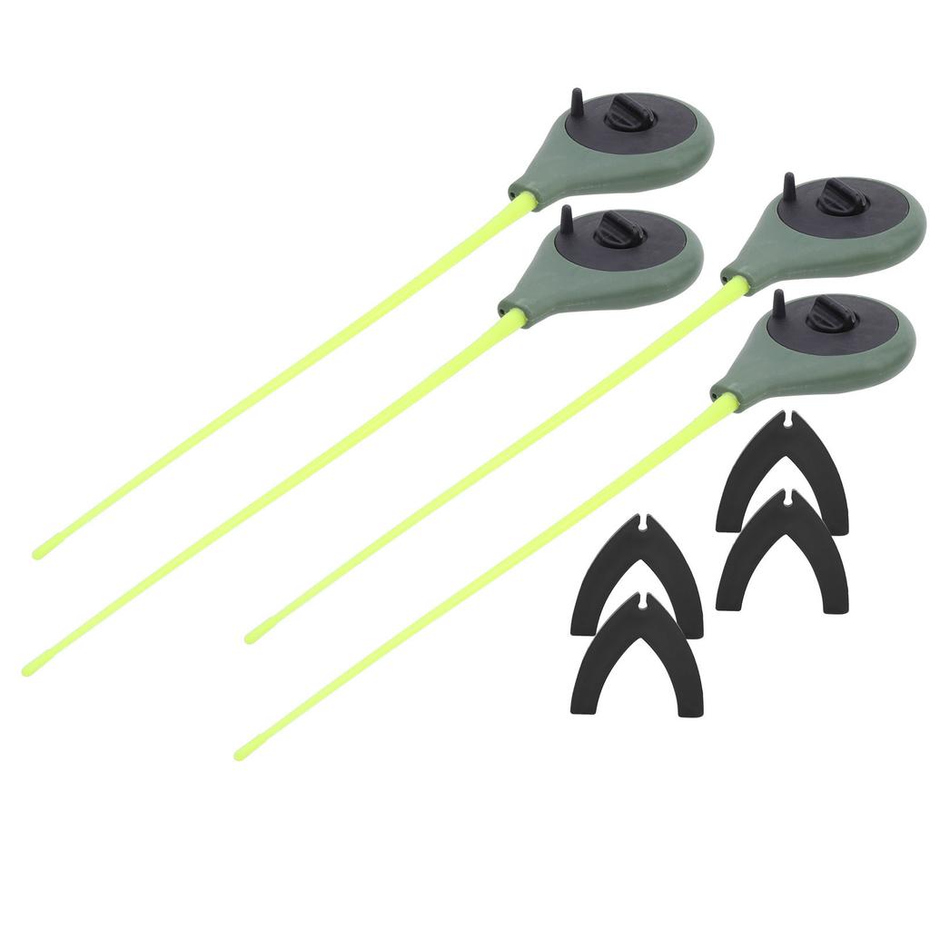 4 Conjunto Vara de Pesca no Gelo Mini Portátil com Ponteiras de Vara Kit de Acessórios de Pesca Ultraleve