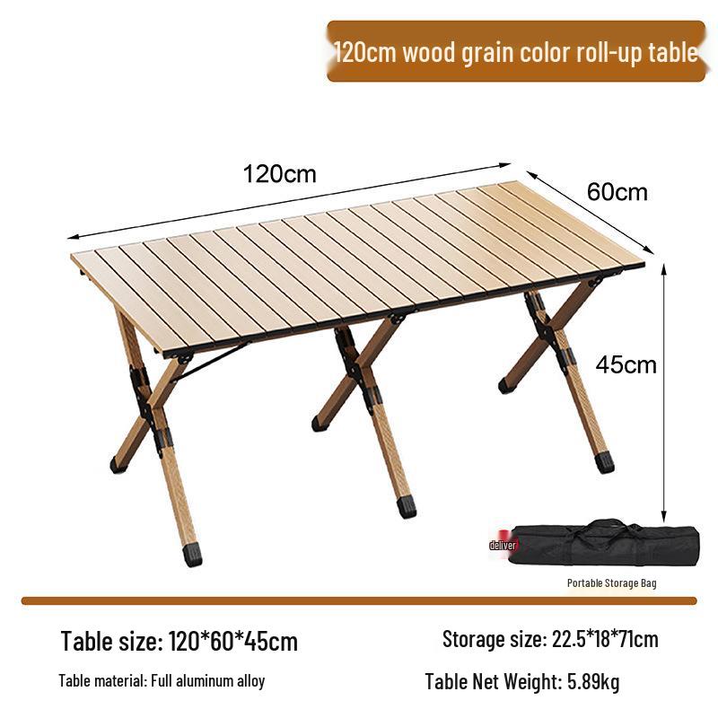 Aluminum Alloy Foldable Outdoor Camping Table & Chair Set