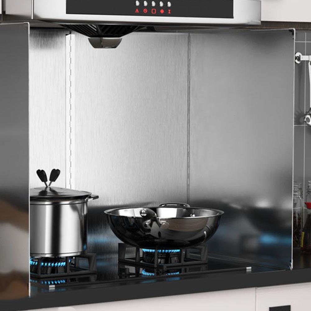 Splashback de bucătărie pliabil din oțel inoxidabil Izolație eficientă Depozitare ușoară