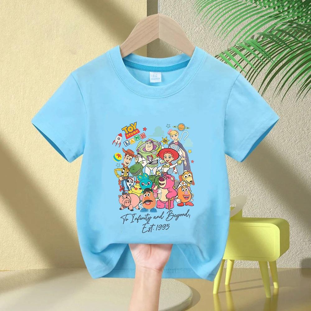 Toy Story Printed T-shirt Boys and Girls Printed Children's T-shirt Cartoon Tops