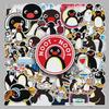 50 Cute Waterproof Penguin Family Cartoon Stickers for Phones, Luggage, and Computers