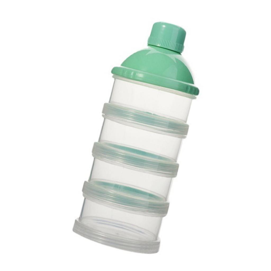 Säuglingsnahrung Spender mit 4/5 separaten Fächern Baby Lebensmittel Aufbewahrungsbox Auslaufsicher Kleinkind Milchpulver Behälter