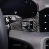 For Porsche Taycan -2024 Soft Carbon Fiber Car Dashboard Gear Adjustment Switch Cover Trim Sticker Interior Car Accessories