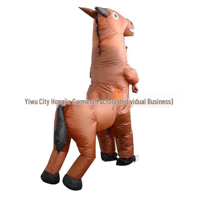 Parent-Child Inflatable Horse Riding Costume - Halloween Party & Role-Playing Props