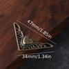 8Pcs Metal Crafts Decorative Wood Box Feet Leg Corner Protector Guard Bracket For Furniture Antique Bronze Hardware
