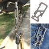 Multi-tool Keychain Titanium Alloy Outdoor Anti-Lost Bottle Opener Bicycle Spoke Wrench Gift