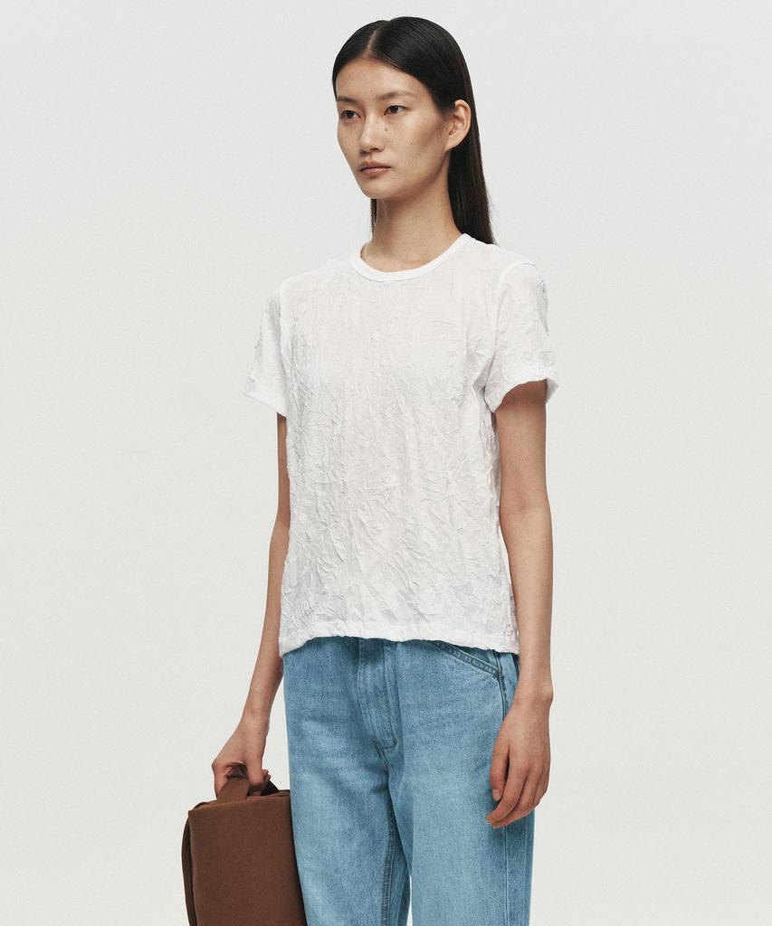 Hoite Crinkle Texture T-Shirt (White)