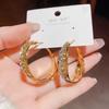 Trendy Light Luxury Full Diamond Hoop Earrings - New 2024 Style