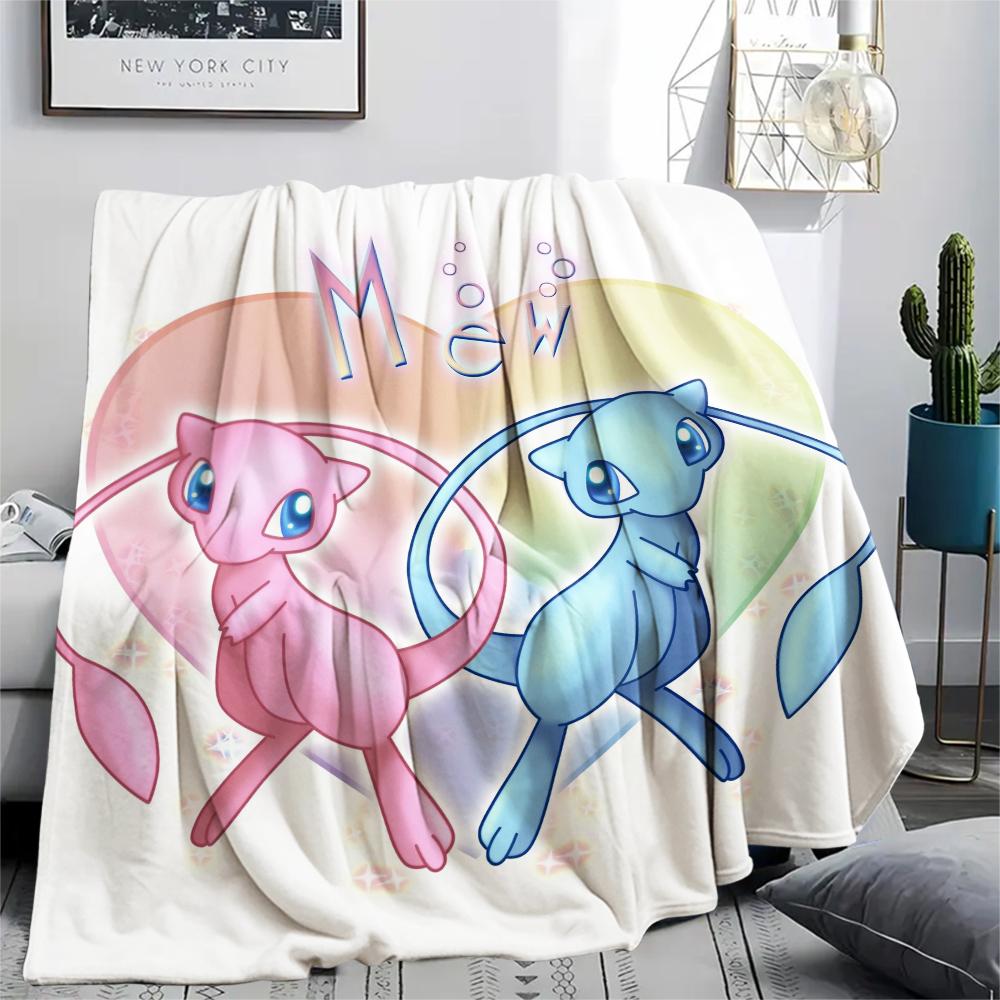 mew pattern Flannel Blanket, High quality Comfortable for All Seasons, Home Decor, Warmth and Comfort, Perfect for Gifts.