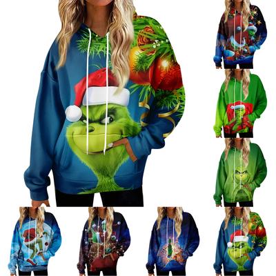 Huvtröjor för kvinnor Oversize Vinter Plysch Söta Sweatshirts Pullover Trendiga Höst Vinter Kläder