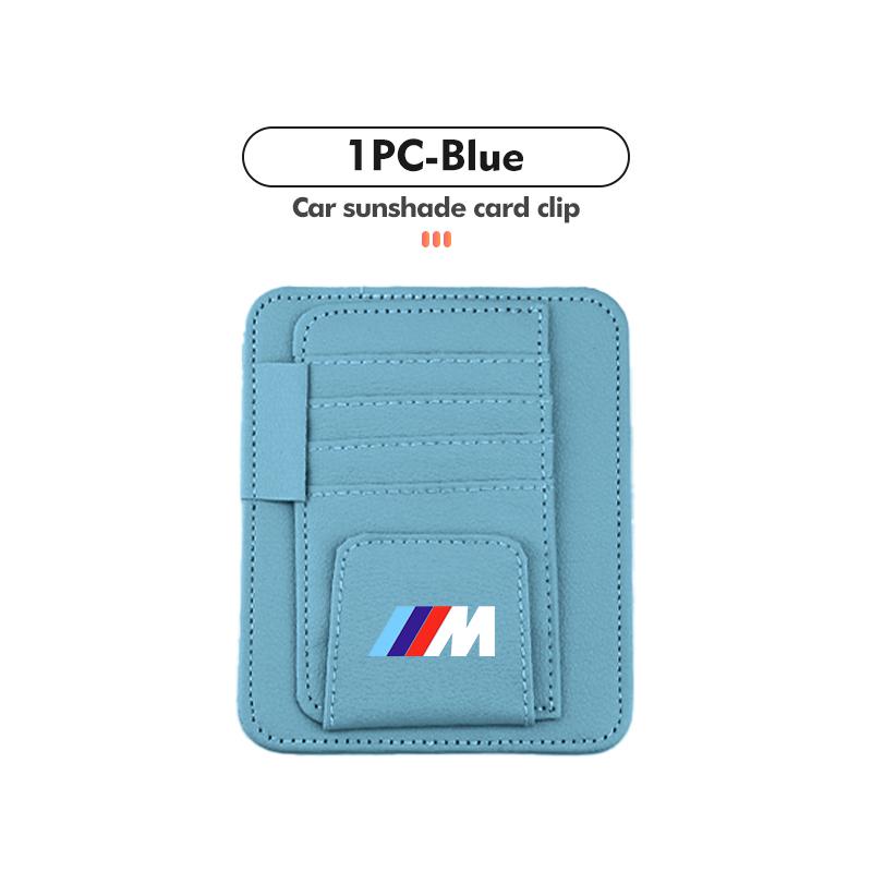 For BMW Car Sun Visor Storage Bag Hanging Organizer Holder Accessories E93 F10 F20 F30 F40 F15 F25 F26 F31 F49 F86 M3 M5 X3