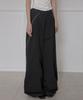 Peulleeoeob Asymmetrical Wide Pants (Fl-253_Black)
