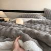Furry Plush Warm Winter Double Layered Blanket Velvet Coral Fleece Flannel Soft Thick Bedspread for Bed Sofa Single Double Size