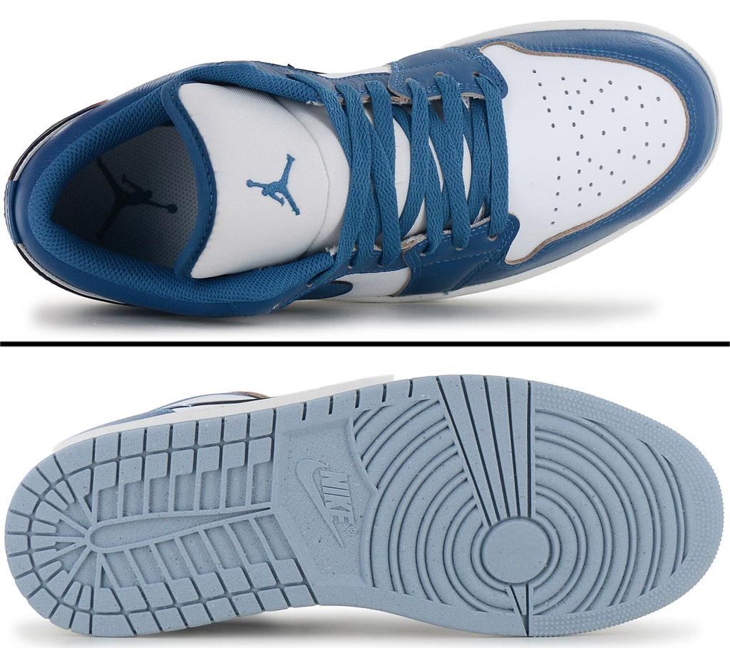 Air JORDAN 1 Low SE - Men's Shoes Sneakers White-Blue FN5214-141 ORIGINAL