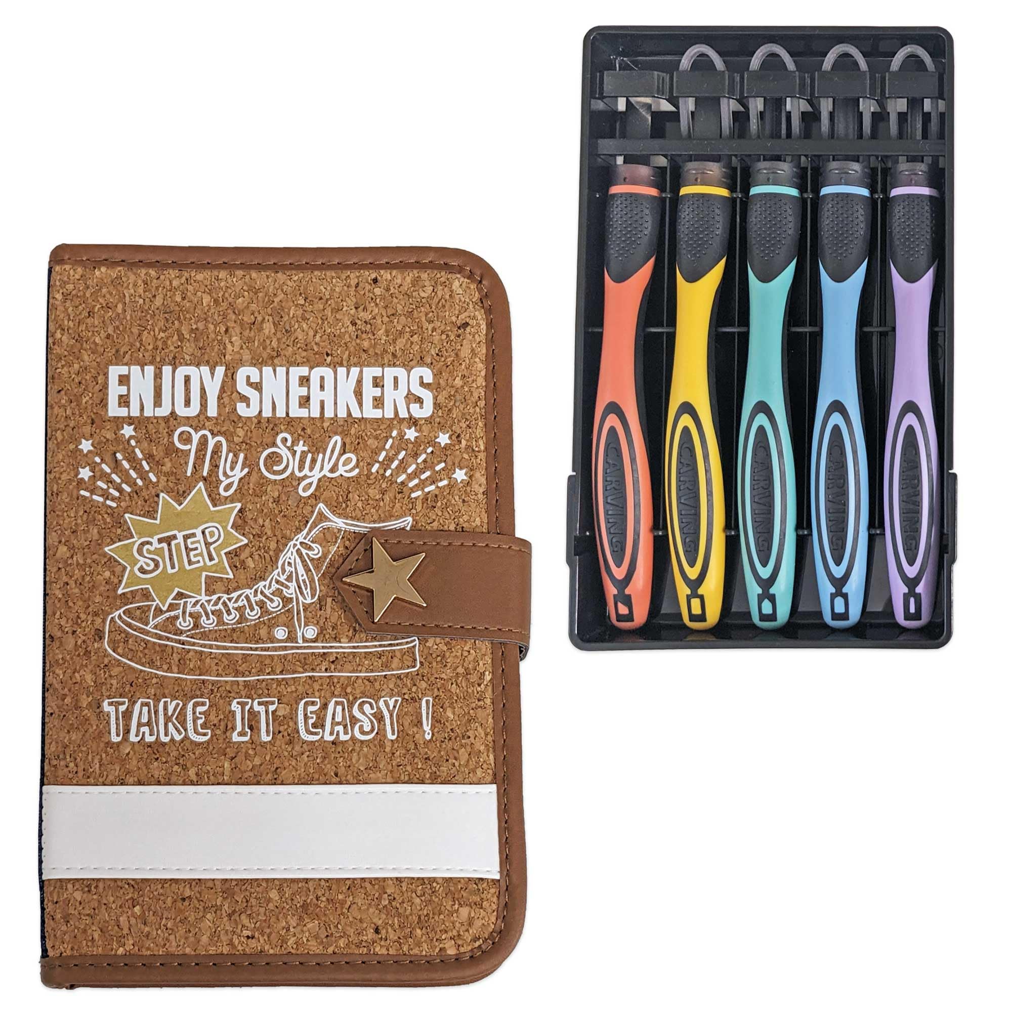 

Набор разделочных ножей Нож для карвинга с безопасным захватом Yoshiharu Elementary (Кроссовки Защита для правой руки 2-сторонняя, Столовые приборы, Школа)