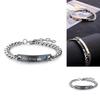 Elegant Alloy Geometric Couple Bracelets Fashionable Valentine's Day Gift
