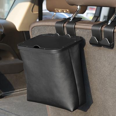Poubelle de voiture, organisateur d'accessoires de voiture, poches de rangement pour poubelle, peau extérieure étanche refermable
