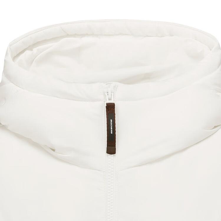 Skechers Sports Alliance Series Warm Letter Hooded Zipper Down Jacket Women Outerwear L425W020-0074