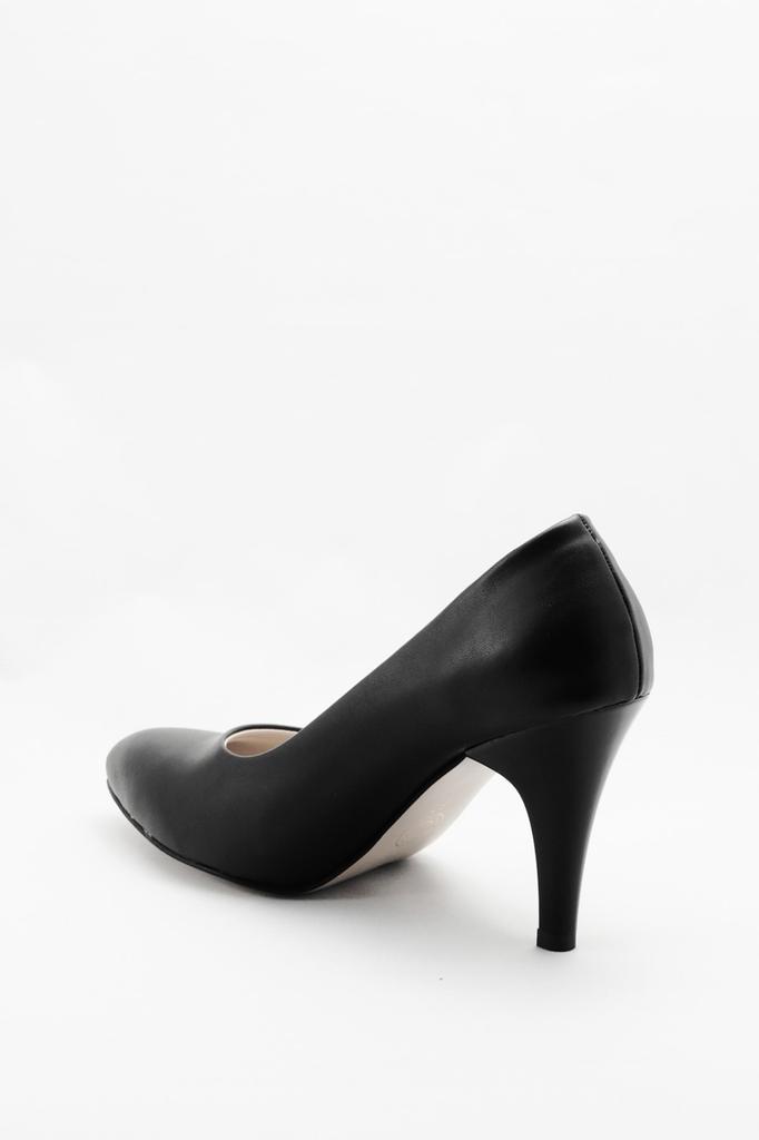 Moda damska Czarne klasyczne buty na obcasie na imprezę
