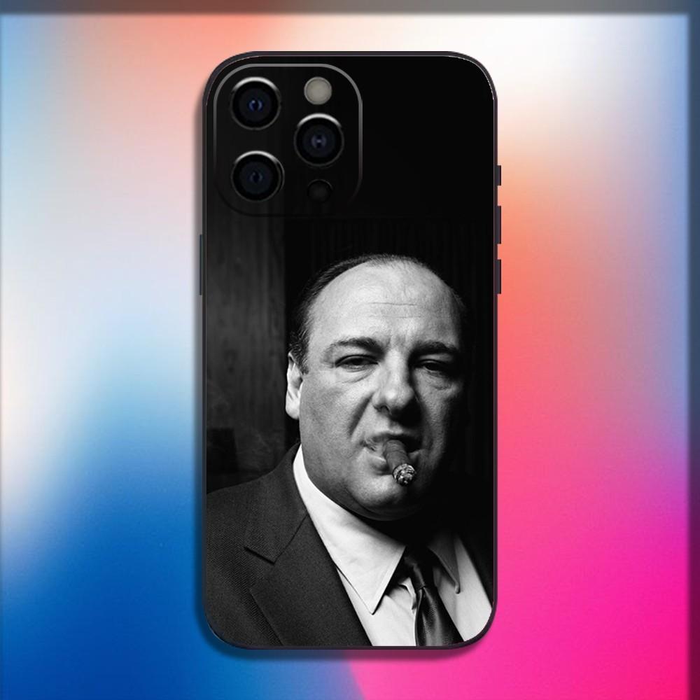 The S-Sopranos TV Phone Case For iPhone 16,15,14,13,12,11,Pro,X,XS,Max,XR,Plus,Mini Soft Black Cover