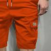 Calções Cargo Masculinos Cintura com Cordão Abaixo do Joelho Multi-Bolsos Calções de Verão para Rua Praia Férias Treino