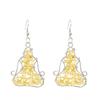 Hand Wound Natural Gravel Crystal Agate Amethyst Yoga Earrings Earrings E14 Fresh And Sweet