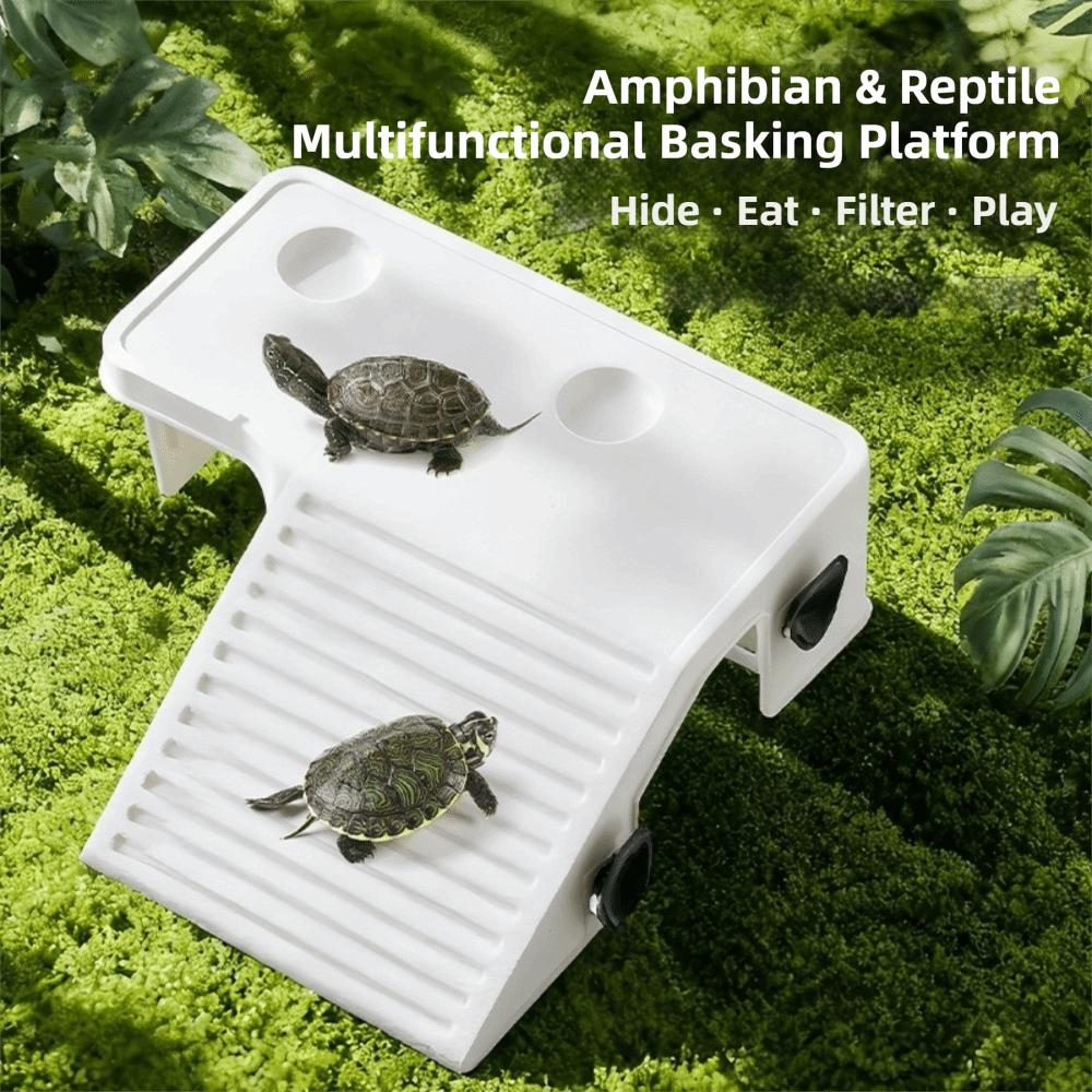Non-Slip Basking Platform Suction Cup Turtle Climbing Slope Reptile Ramp  Pet Habitat