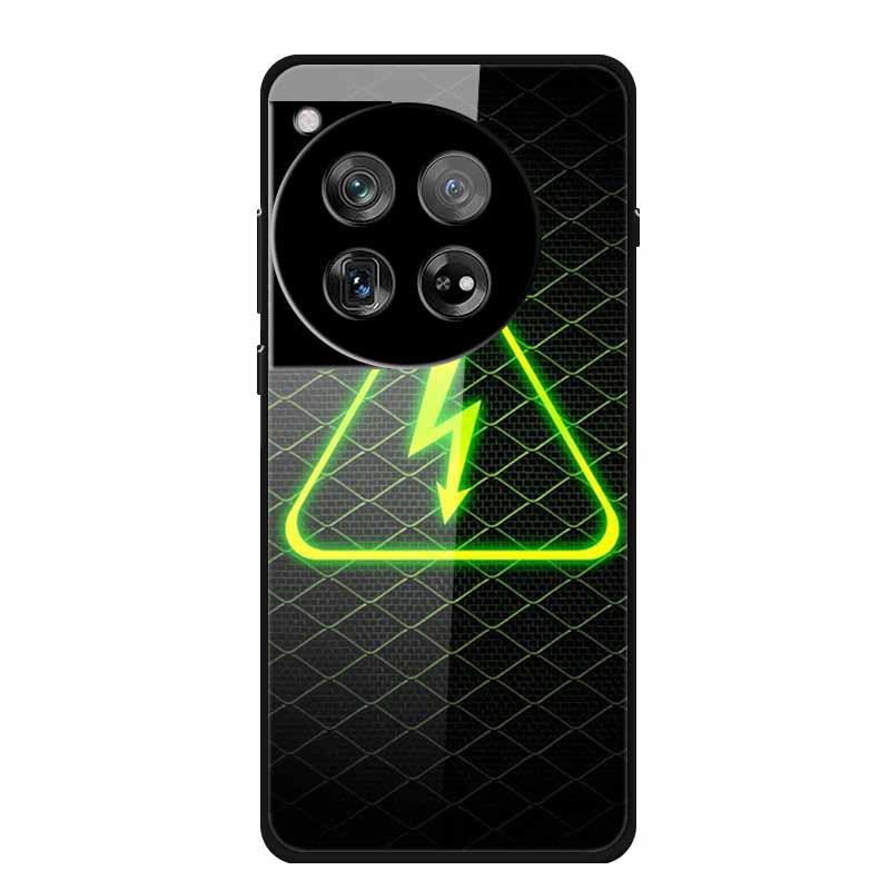 Personalized Seven-Colored Tempered Glass Phone Case for OnePlus 12 - Unisex