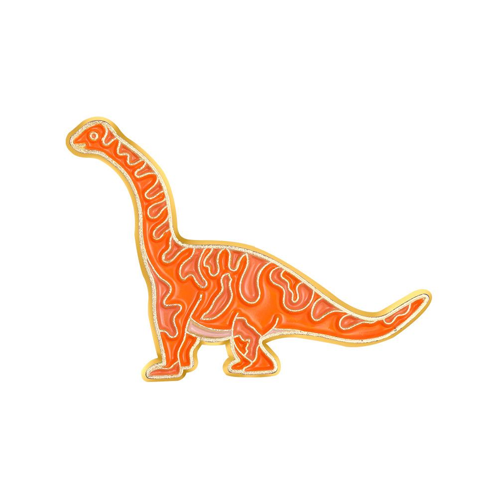Dinosaur Enamel Pin Funny Brooch Cartoons Badge For Bags Jeans Hoodies Denim Lapel Pin Jewelry Kids Best Gift
