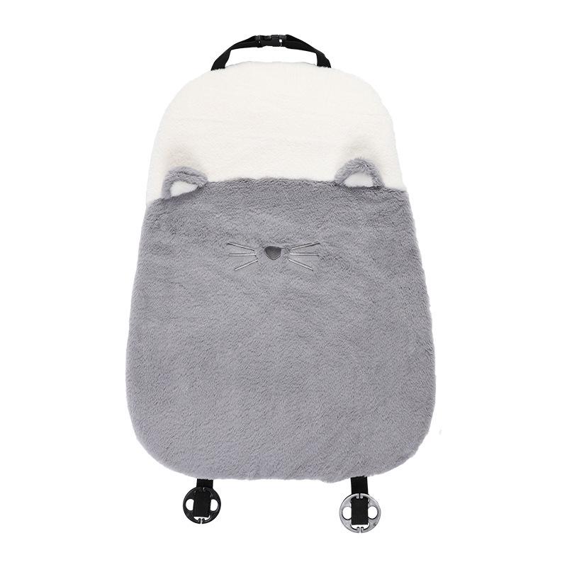 Cute Cat Paw Car Neck and Lumbar Support Headrest Pillow - Plush Backrest Decoration