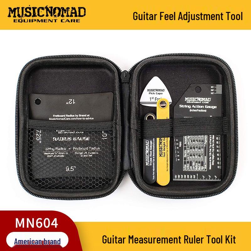MusicNomad MN604 Guitar Neck Truss Rod Ruler and String Spacing Tool