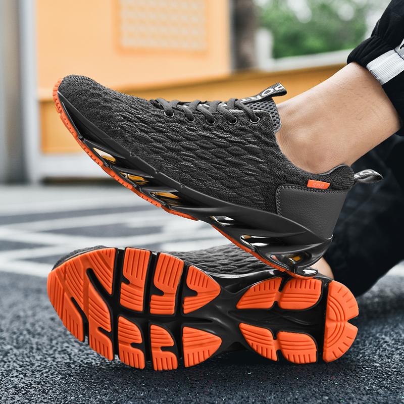 Shock Absorbing Anti Slip Wear Resistant Fashionable Flying Woven Sports Leisure Trendy Running Shoes Size 36 47
