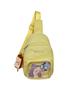 Japanese Small Fresh Breast Bag Female Ins Wind Versatile Cute Transparent Pain Bag Summer Casual Girl Crossbody Small Backpack
