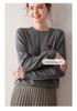 Women's 2025 Round Neck Embroidered Heart Cashmere Sweater - Gentle, Fashionable & Versatile