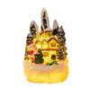 Christmas Home Decorative Miniature Figurine Winter Village Resin Mini Statues For Christmas Party Accessories Gifts