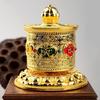 Buddhas Scriptures Prayer Wheel Tibetan Prayer Wheel Table Prayer Wheel Decorative Ornament for Meditations Healings